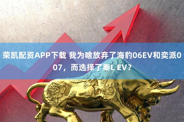 荣凯配资APP下载 我为啥放弃了海豹06EV和奕派007，而选择了秦L EV？