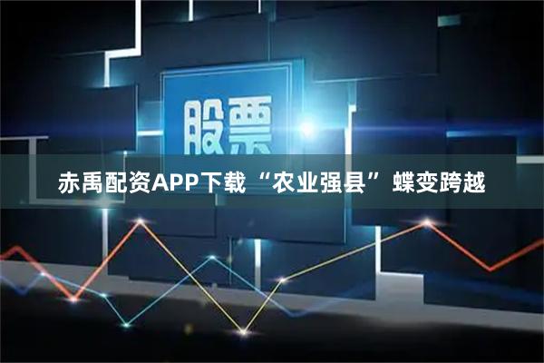 赤禹配资APP下载 “农业强县” 蝶变跨越